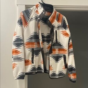 Tribal Pattern Fleece Jacket